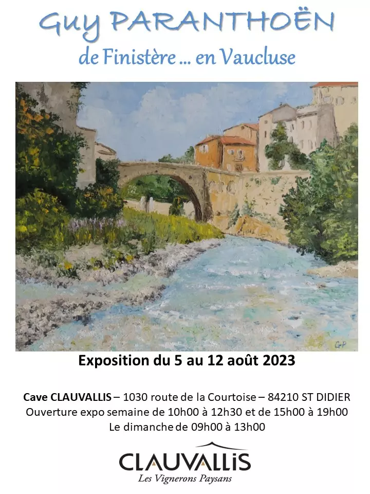 Exposition de peintures à l'huile " de Finistère en Vaucluse" par  Mr PARANTHÖEN GUY